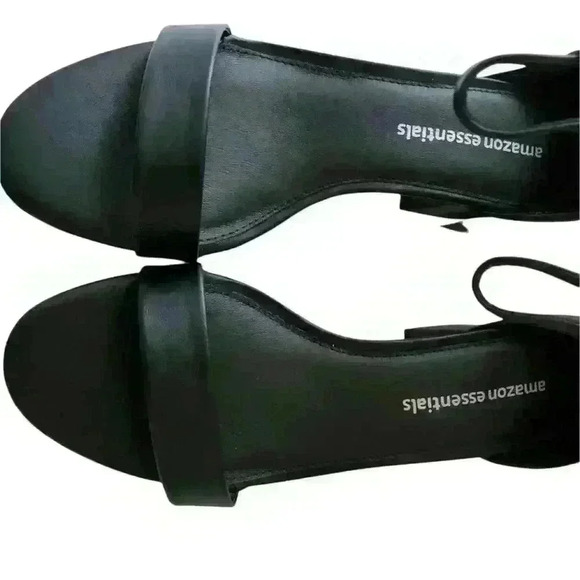 Essentials Women's Two Strap Heeled Sandal Size 8W - Picture 2 of 8